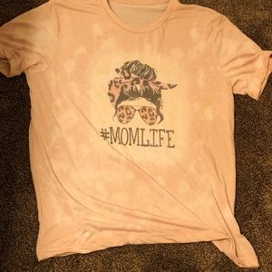 ✨sold✨Momlife Pink Coral Tee